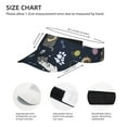 thumbnail image 3 of Cute cat Visor Hats for Women with Print - Adjustable Sports Sun Hat, Breathable Polyester, Unisex Casual & Outdoor Cap, 3 of 5