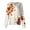 Khaki, variant on Scrub Jacket for Women Long Sleeve Button Front Leaf Print Lightweight with Chest Pocket Stretch Healthcare Daily Shift,Multicolor(M)