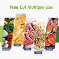 thumbnail image 2 of Bbaoo Vacuum Sealer Rolls 2 pack 11"x50' for Food, Heavy Duty Commercial Grade Food Saver Bag for Sous Vide, BPA Free, Vacuum Seal Rolls for Food Save, 2 of 7