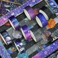 thumbnail image 7 of Washi Tape Set Galaxy Tape Starry Sky Tape Set for DIY Scrapbooking Gift Wrapping Party Decoration 19 Rolls, 7 of 7