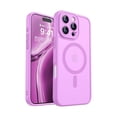 thumbnail image 1 of Chenchen Magnetic Compatible with iPhone 16 Pro Max Case, Upgraded [Full Camera Protection] [Compatible with Magsafe] [Translucent Matte] Shockproof Protective Phone Cover 6.9 Inch - Pinkish Purple, 1 of 1