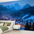 thumbnail image 2 of Peel and Stick Wallpaper Winter panorama Zakopane Giewont Modern Art Wall Mural Decor Self Adhesive and Removable 69in x 98in, 2 of 8