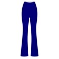 thumbnail image 4 of ZOIGHDA Womens Flare Yoga Pants High Waisted Bootcut Leggings Belly Control Soft Leggings for Workout Gym Casual(Blue,XX-Large), 4 of 5