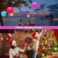 thumbnail image 6 of IMAGE 6PCS RGB Color Changing LED Pool Ball Lights with Foldable Hook for Pool Party Garden Outdoor Float Hang Decors, 6 of 8