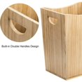 thumbnail image 3 of Wooden Trash Can, Rustic Farmhouse Style Trash Can for Bathroom, office, Bedroom and Living Room,Rustic Gray, 3 of 5