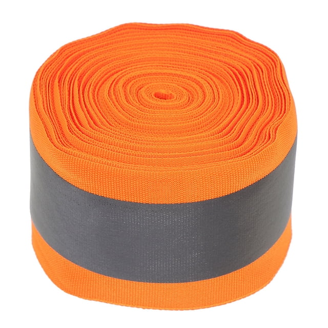 HINTRMENT Orange Reflective Tape for Clothing 1 Roll Multifunctional Design for Outdoor Activities 300X5X0.1in