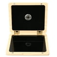 thumbnail image 3 of Clarinet Box, Wooden Magnet Switch 5 Grids Reed Box Saxophone Accessories Square  For Organization Log Color,Amber Color, 3 of 8