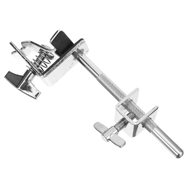 BRIGHTFUFU Height Adjustable Cowbell Holder Clip Zinc Alloy for Practice Sessions 1Set