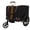 Black, variant on Pet Bike Trailer Dog Cart for Bicycle,Suitable for Small and Medium Pets, Easy Folding Cart Frame, Quick Release Wheel, Non-Slip Floor, Internal Leash