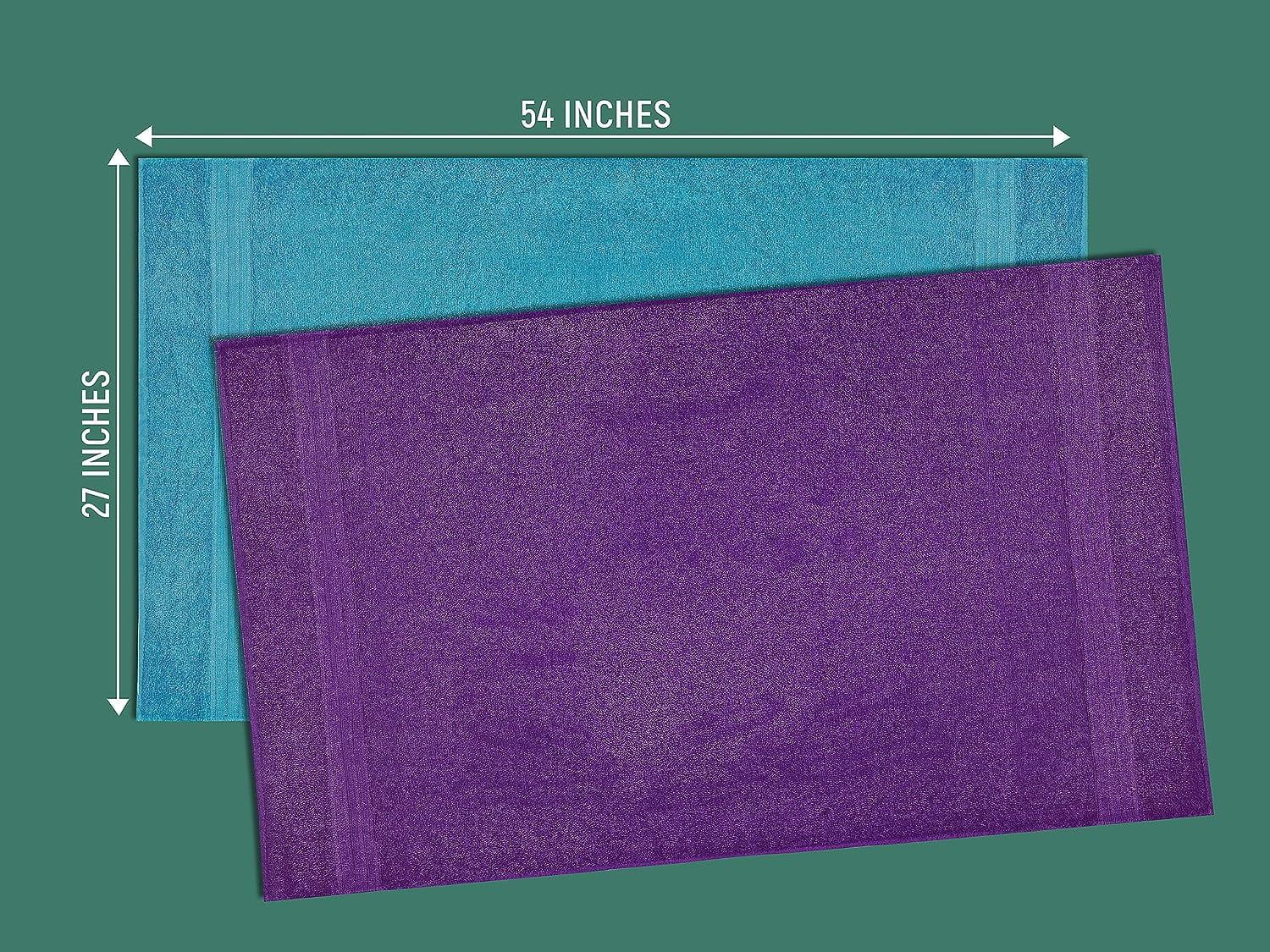 ZUPERIA Premium Multicolor Bath Towels Set of 8 (27" x 54") Cotton Shower Towels Lightweight & Highly Absorbent Towels for Bathroom, Pool, Spa and Hotel Use