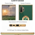 thumbnail image 6 of for Samsung Galaxy Note 10 Plus Case with Ring Holder Kickstand 360 Degree Rotation  Car Finger Soft TPU Slim Cover Protective Phone Case for Samsung Note 10 Plus 5G/4G, Dark Green, 6 of 16