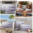 thumbnail image 4 of Purple Gray White Outdoor Pillow Covers 24x24 Set of 2,Waterproof Patio Throw Pillowcase Protectors,Retro Country Abstract Mottled Texture Decorative Pillow Shams Cushion Covers for Seat Bed Couch, 4 of 8