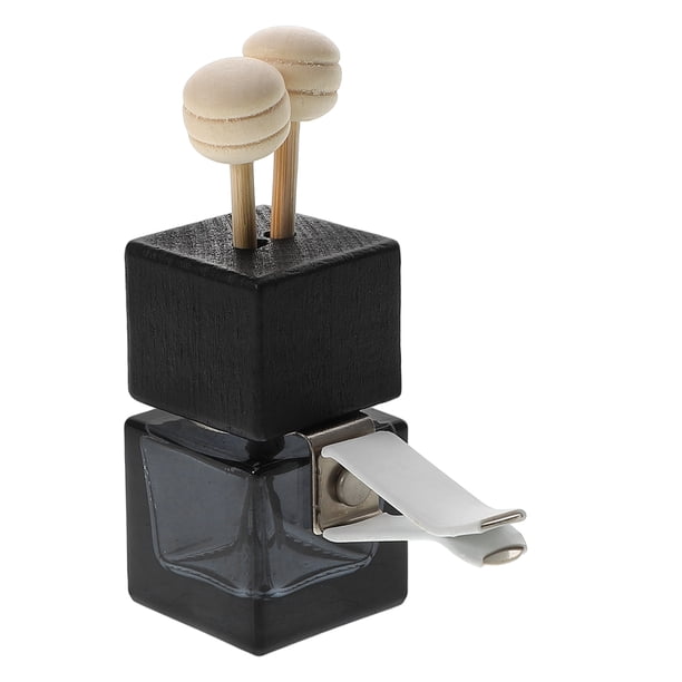 Difusor de coche Botella de ambientador de aire Difusor de aceite esencial de coche vacío Botella de difusor de perfume de vidrio automático con clip de ventilación Adorno de fragancia de coche