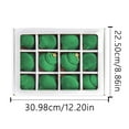 thumbnail image 3 of Axiiglly 12Pcs Christmas Tree Decorations Lantern Shape, 3.94" Velvet Shatterproof Christmas Balls Set Xmas Hanging Decor Ornaments for Christmas Trees, Home Holiday Party Indoor Outdoor Decor-Green, 3 of 8