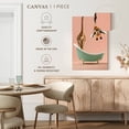 thumbnail image 5 of Elephant Stock Bathtub Animal Silly Giraffe Wall Art - Vertical Canvas Wall Art - Bathroom Wall Decor - Animal Canvas - Green And Beige Decor - 8" x 12", 5 of 8