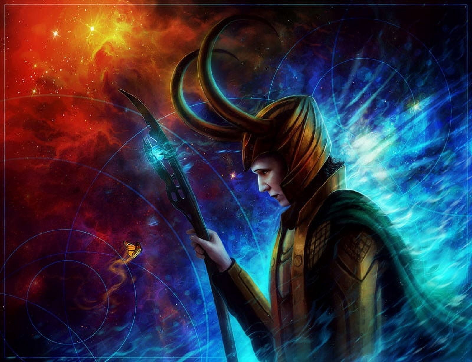Marmont Hill 'Loki' by Jonas J dicke Painting Print on Wrapped Canvas