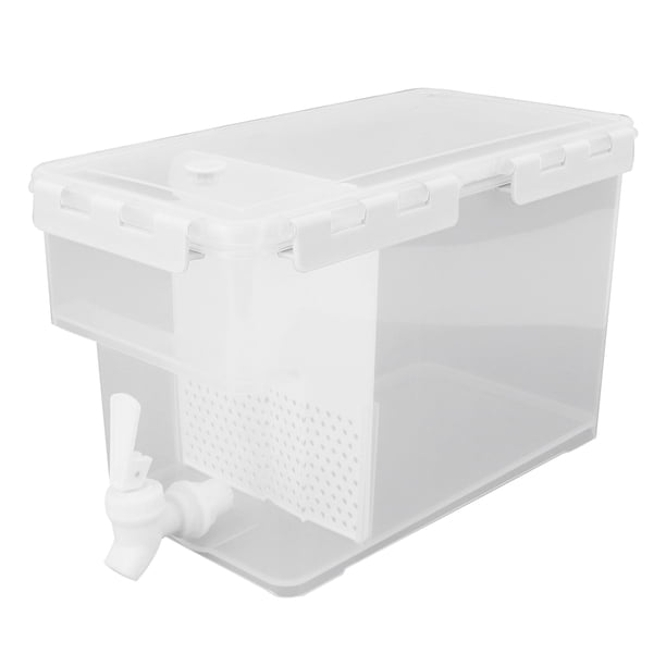 Hervidor de agua fría para refrigerador, hervidor de agua multifunción de gran capacidad con filtro de 6 l, blanco