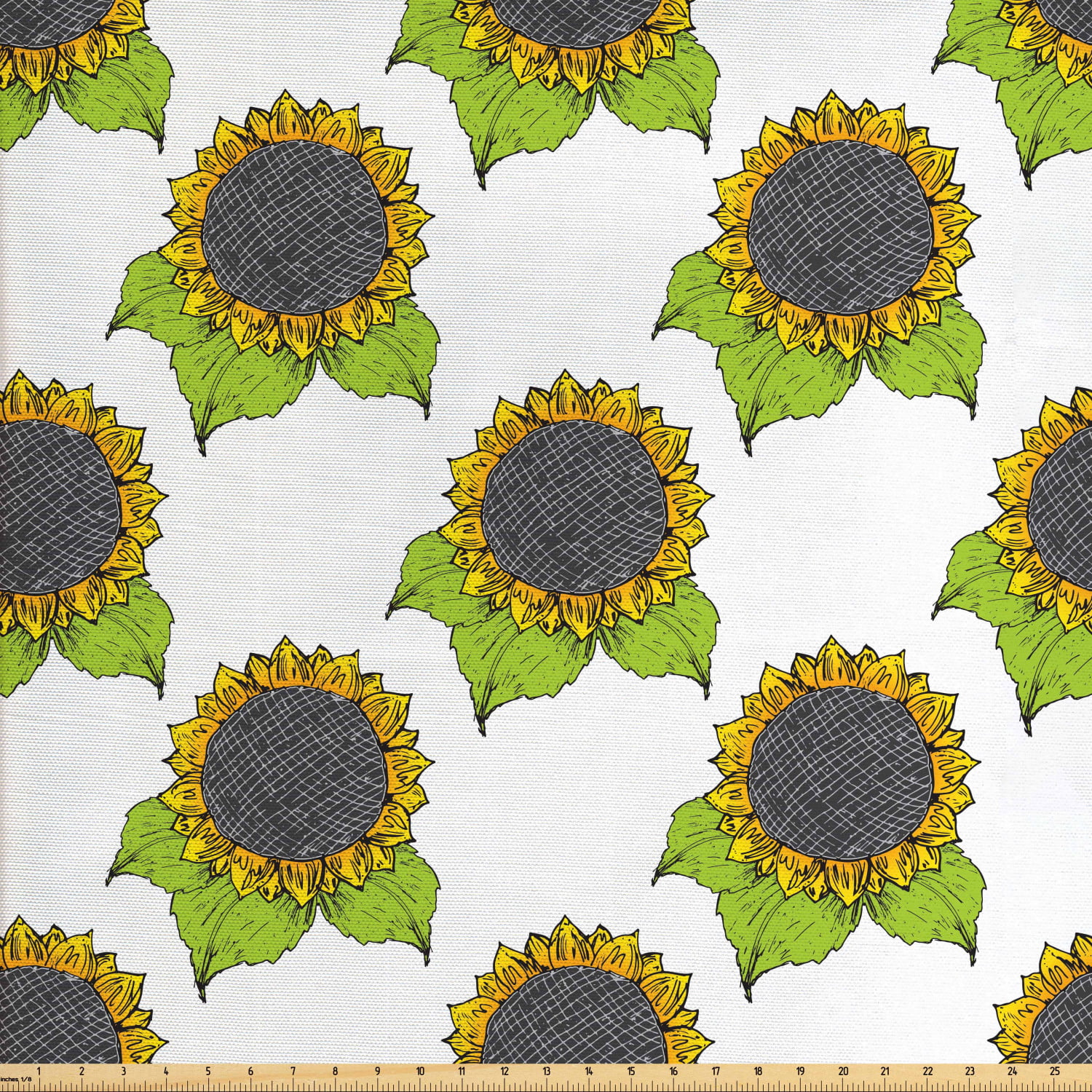 Bright Color Sunflower Pattern 100/% Cotton Fabric by Half Yard for Sewing Crafts Home Decor