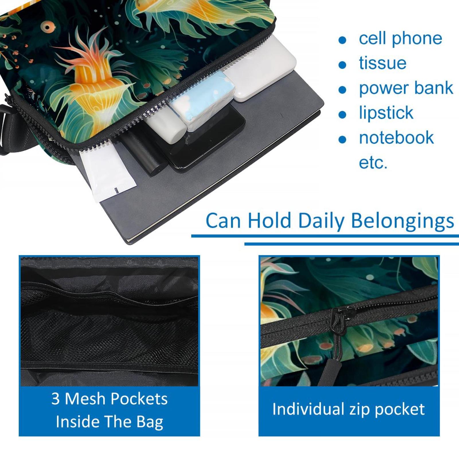Sea slugs Adjustable Lightweight Waist Bag Fanny Pack Crossbody Bag with Extension Strap Unisex