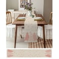 thumbnail image 3 of Ldtrchee Pink Christmas Tree Table Runner 72 Inches, Xmas Tree Winter Snowflake Rustic Bed Runner Dresser Scarves Tabletop for Indoor Outdoor Parties/Ceremony/Banquet, 14" x 72", 3 of 8