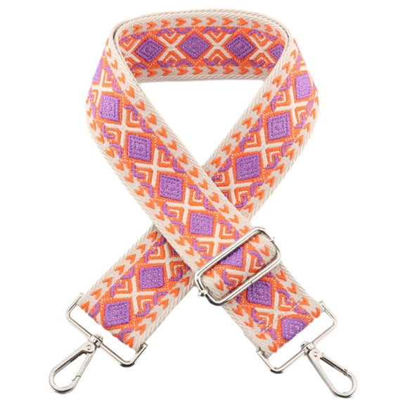 Wide Purse Straps Replacement Adjustable Crossbody nylon Shoulder Strap For Women, Adjustable 70cm-135cm - purple