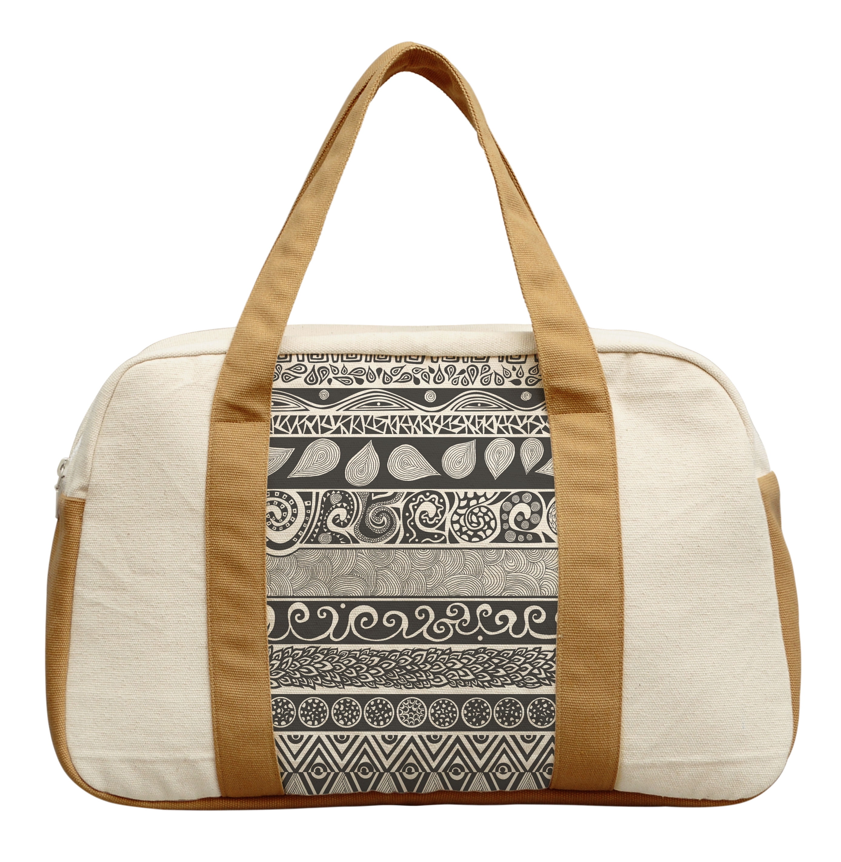 Womens Yoga Patterns Printed Canvas Duffel Travel Bags WAS/_19