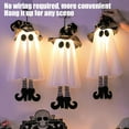 thumbnail image 7 of Uxgjfwu LED Halloween Lights - Glowing Witch Ghost Pendant Hanging Decor, Spooky Indoor Outdoor Party Atmosphere Light Strings (1 Pack), 7 of 7