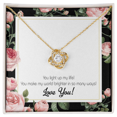 thumbnail image 3 of To My Girlfriend Light up my Life Infinity Knot Necklace Message Card, 3 of 17