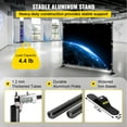 thumbnail image 4 of 8 Feet Retractable Banner Stand Telescopic Backdrop with Carrying Bag Adjustable Step and Repeat for Trade Shows, 4 of 11