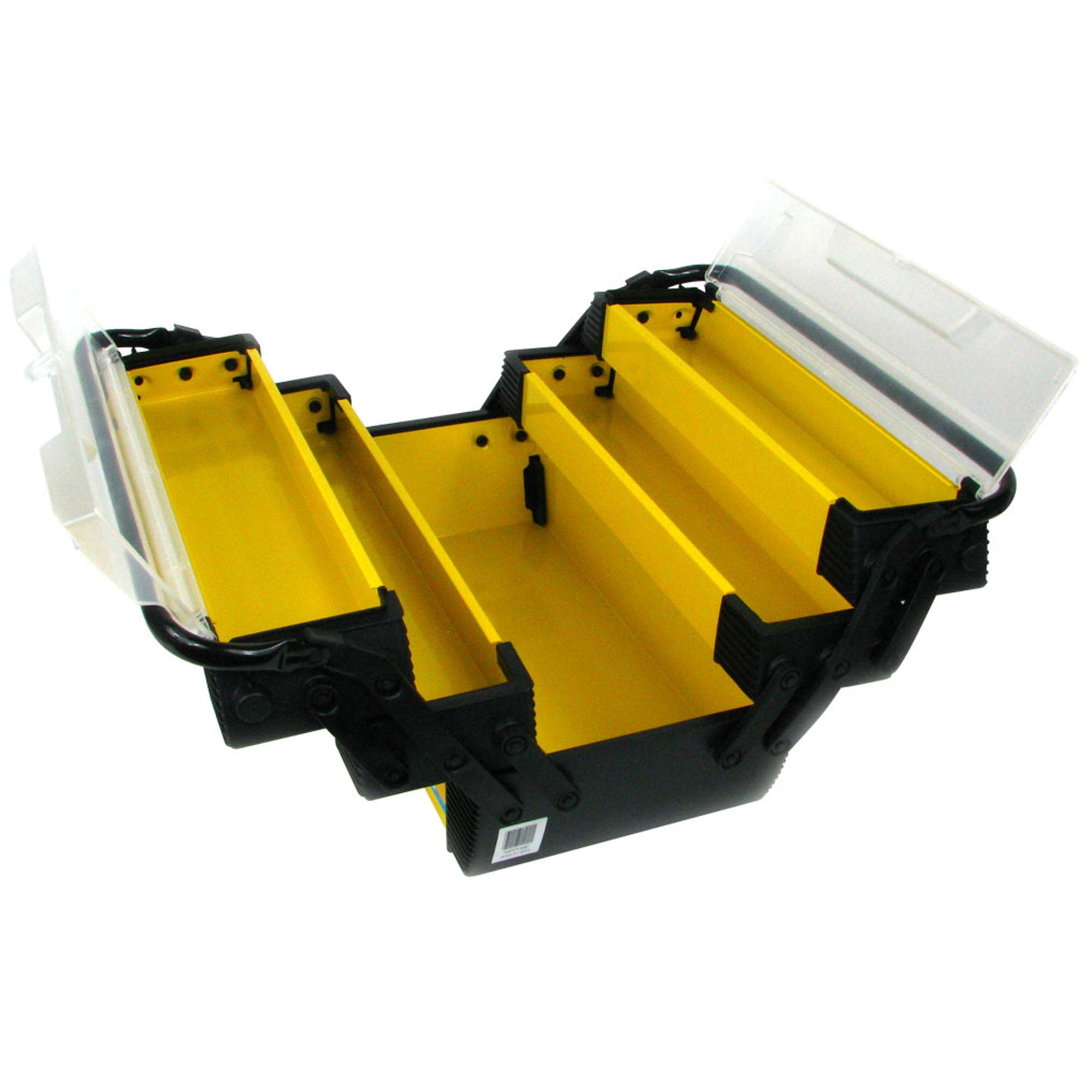 Stalwart Tool Storage Boxes and Organizers, Steel Plastic Yellow, 18 x 8.25 x 8.75 inches, 8.00 lb