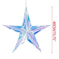 thumbnail image 5 of Christmas Decorations Christmas Wreath Decoration Shopping Mall Window Simulation Christmas Flower Christmas Wreath Home Decoration Five-Pointed Star Multicolor, 5 of 8