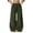 j76-Army Green, variant on Womens Casual Palazzo Pants Solid Color Drawstring Waist Baggy Wide Leg Pants With Pockets Ladies Autumn Winter Everyday Trousers,XXL
