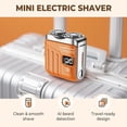 thumbnail image 5 of Portable Mini Rotary Shaver for Men, USB Rechargeable Wet Dry Electric Shaver, Dual‑Ring Pocket Shaver, Washable Cordless Travel Shaver for Home Business Trip Grooming Gift, 5 of 9