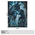 thumbnail image 4 of Nawypu Wolf Blanket Gifts Cute Throw Blanket for Girls - Black Soft Fuzzy Blankets for Bed, Couch &amp; Living Room, 4 of 6