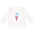 thumbnail image 2 of Inktastic Ice Cream Cone with Heart Toddler Sweatshirt, 2 of 4