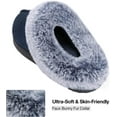thumbnail image 7 of HomeTop Women's Classic Microsuede Memory Foam Slippers Durable Rubber Sole with Warm Faux Fur Collar, 7 of 7