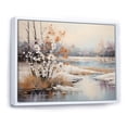 thumbnail image 2 of Designart "Snow beauty Evoking" Winter Landscapes Floater Framed Wall Decor, 2 of 7