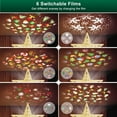thumbnail image 4 of Christmas Tree Topper with LED Rotating Projector Light, Gold Star with 6 Slides, Snowflake Theme Holiday Decoration for Xmas & New Year, 4 of 9