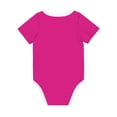 thumbnail image 2 of Daiia Darkmagenta Printed Unisex-Baby Short Sleeve Onesies Bodysuits Baby Climbing Clothes Soft and Comfortable Romper with Expandable Shoulder Design-6 Months, 2 of 8