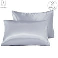 thumbnail image 2 of Gustave Solid Pillowcases, Queen, Gray, 2 of 11
