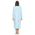 thumbnail image 3 of Casual Nights Women's Long Floral & Lace Henley Nightgown, 3 of 4