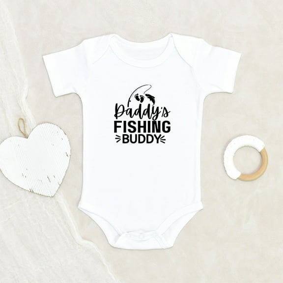 Newbabywishes - Cute Daddy's Fishing Buddy Baby Clothes for Boys and Girls - Newborn Baby Clothes