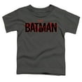thumbnail image 2 of The Batman Logo With Red Bat Kids T Shirt (2) for Youth Toddler Boys and Girls, Charcoal, 2 of 5