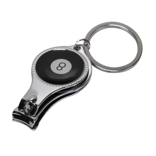 Cortaúñas para dedos y dedos de los pies, de uñas, llavero, cadenas, negro kusrkot Cortaúñas