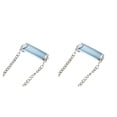 thumbnail image 4 of bedienty Smart Phone Back Clip Portable Adjustable Detachable Anti-lost Anti-corrosive Replacing Travelling Outing Chain Blue Silver 2Set, 4 of 6