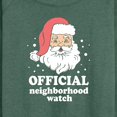 thumbnail image 3 of Instant Message - Santa Neighborhood Watch Christmas - Women's Lightweight French Terry Long Sleeve Shirt, 3 of 6