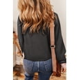 thumbnail image 3 of a.Jesdani Chic Haut Henley Gris - Patchwork Texturé, Tailles 2-4X, 3 of 8