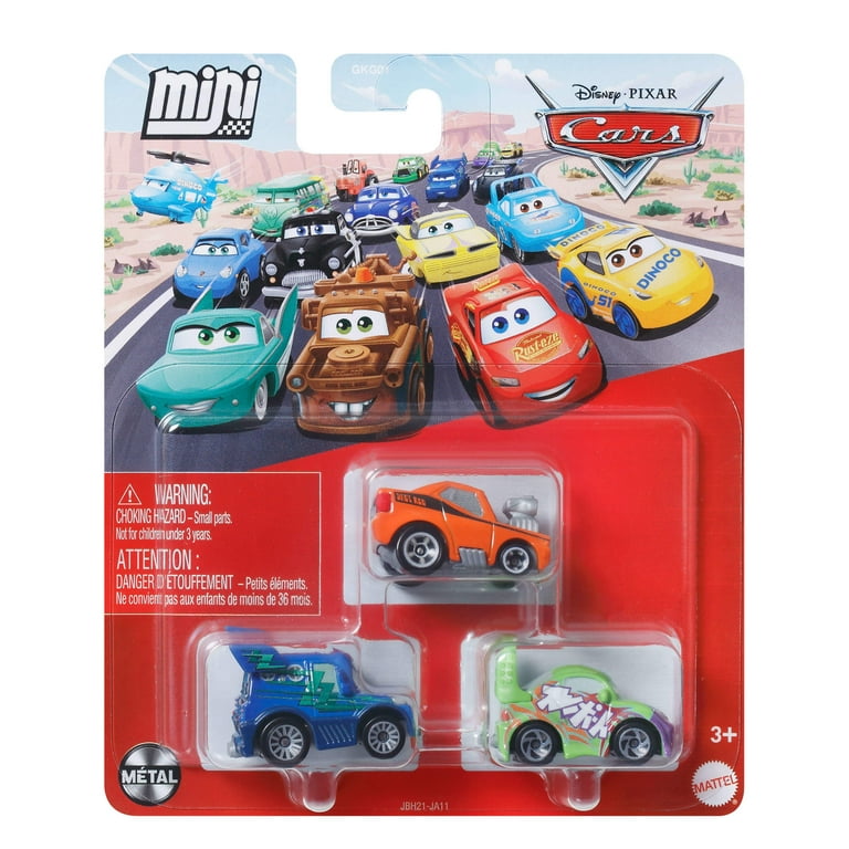 ミニカー DISNEY MOTORS Diecast mini cars Set of 3 Disney-and-Pixar-Cars-Mini-