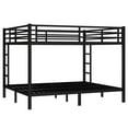 thumbnail image 6 of Aukfa Heavy Duty California King over California King Metal Bunk Bed with Ladders and Guardrail for Kids, Teens and Adults, Black, 6 of 8
