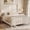 White, variant on TIME RAY King Upholstered Bed Frame with Headboard,Velvet Diamond Button Tufted Bed Frame,Wood Slats Support,No Box Spring Needed,Beige